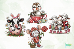 Cartoon Easter Clipart Sublimation Product Image 1