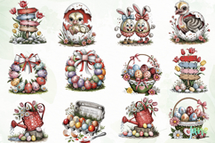 Cartoon Easter Clipart Sublimation Product Image 9