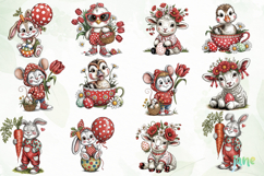 Cartoon Easter Clipart Sublimation Product Image 7