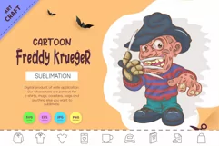 Halloween Mascot Freddy Krueger. T-Shirt. Product Image 1