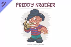 Halloween Mascot Freddy Krueger. T-Shirt. Product Image 2