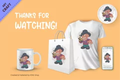 Halloween Mascot Freddy Krueger. T-Shirt. Product Image 3
