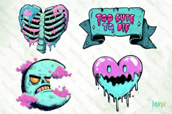 Cartoon Goth Sublimation Clipart Product Image 1