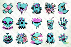Cartoon Goth Sublimation Clipart Bundle Product Image 7
