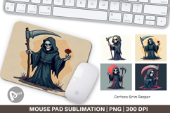 Cartoon Grim Reaper Mouse Pad Product Image 1