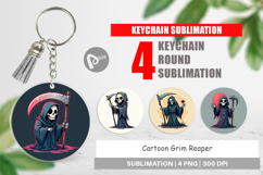 Cartoon Grim Reaper Keychain Product Image 1