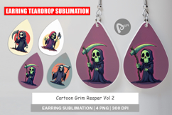 Cartoon Grim Reaper Earring Product Image 1