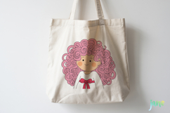 Cartoon Illustrations Of Girls’ Faces Product Image 3