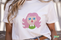 Cartoon Illustrations Of Girls’ Faces Product Image 5