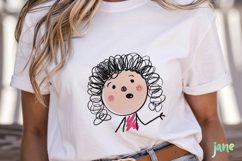 Cartoon Illustrations Of Girls’ Faces Product Image 5