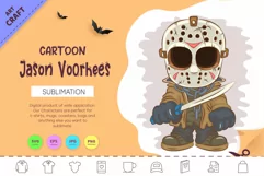 Halloween Mascot Jason Voorhees. T-Shirt. Product Image 1