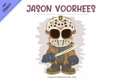 Halloween Mascot Jason Voorhees. T-Shirt. Product Image 2