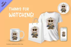 Halloween Mascot Jason Voorhees. T-Shirt. Product Image 3