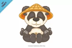 6 Cartoon Pandas 03. Animal Art. Product Image 5