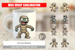 Cartoon Mummy Mug Wrap Product Image 1