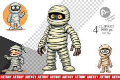 Cartoon Mummy Clipart Product Image 1
