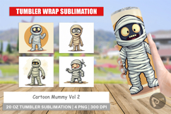 Cartoon Mummy Tumbler Product Image 1