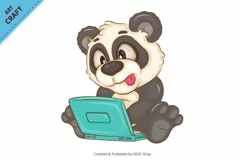 Cartoon Pandas 01. Clipart. Product Image 5