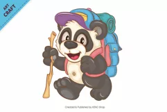 18 Cartoon Pandas 04. Animal Art. Product Image 5