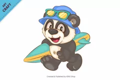 18 Cartoon Pandas 04. Animal Art. Product Image 7