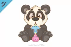 18 Cartoon Pandas 04. Animal Art. Product Image 10