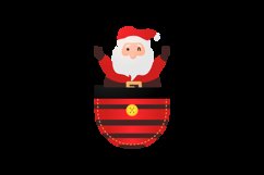 Cartoon pocket santa claus design Product Image 2