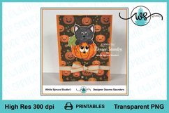 Cartoon Pumpkin &amp; Kitty, Pumpkin, Cat, Halloween, Autumn Cat Product Image 5