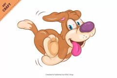 18 Cartoon Dogs 04. Clipart. Product Image 9