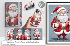 Digital Paper Cartoon Santa Claus Product Image 1