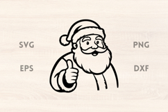 Thumbs Up Santa SVG Product Image 1
