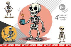 Cartoon Skeleton Clipart Product Image 1
