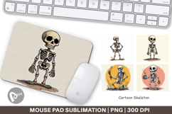 Cartoon Skeleton Mouse Pad Product Image 1