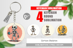 Cartoon Skeleton Keychain Product Image 1