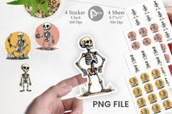 Cartoon Skeleton Sticker Product Image 1