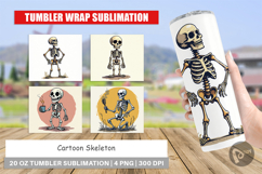 Cartoon Skeleton Tumbler Product Image 1