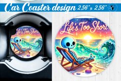 Car Coaster | Skeleton coaster | Halloween Product Image 1