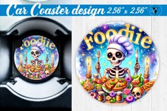 Car Coaster | Skeleton coaster | Halloween Product Image 1