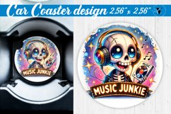 Car Coaster | Skeleton coaster | Halloween Product Image 1