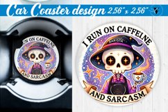 Car Coaster | Skeleton coaster | Halloween Product Image 1