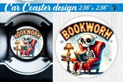 Car Coaster | Skeleton coaster | Halloween Product Image 1