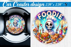 Car Coaster | Skeleton coaster | Halloween Product Image 1