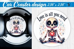 Car Coaster | Skeleton coaster | Halloween Product Image 1