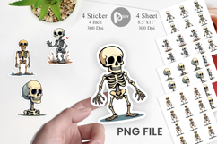Cartoon Skeleton Sticker Product Image 1