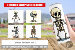 Cartoon Skeleton Tumbler Product Image 1