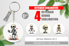 Cartoon Skeleton Keychain Product Image 1