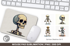 Cartoon Skeleton Mouse Pad Product Image 1
