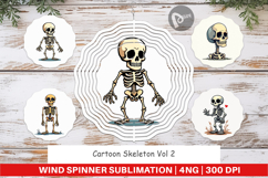 Cartoon Skeleton Wind Spinner Product Image 1