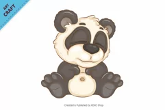 Cartoon Pandas 02. Clipart. Product Image 2
