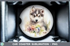 GorgeousCartoon Watercolor Car Coaster design.