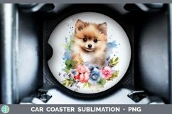 GorgeousCartoon Watercolor Car Coaster design.